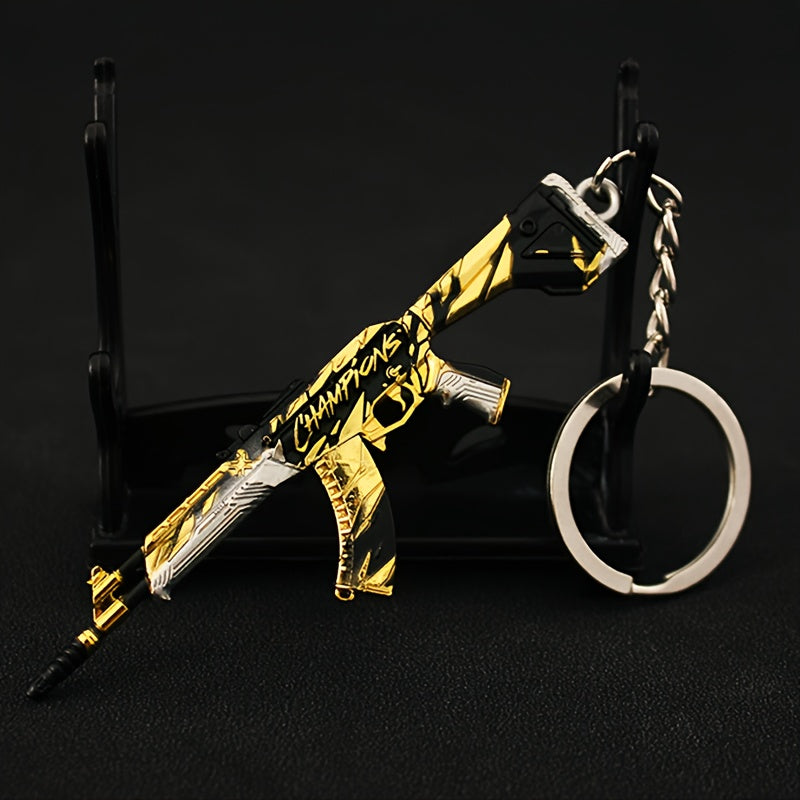 Champion Vandal Mini Gun Keychain Game Collectible Textured Durable