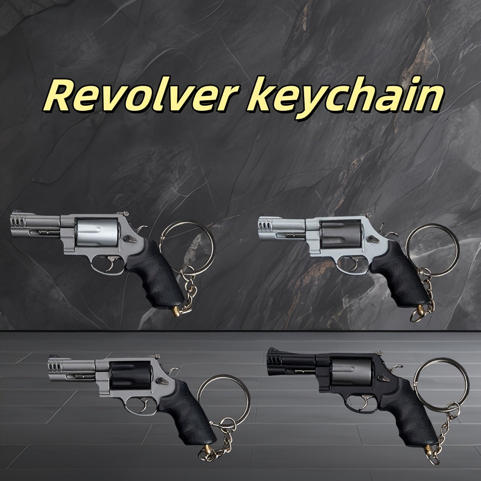 M500 Revolver Keychain Stylish Gift Bag Pendant Outdoor Car Decor