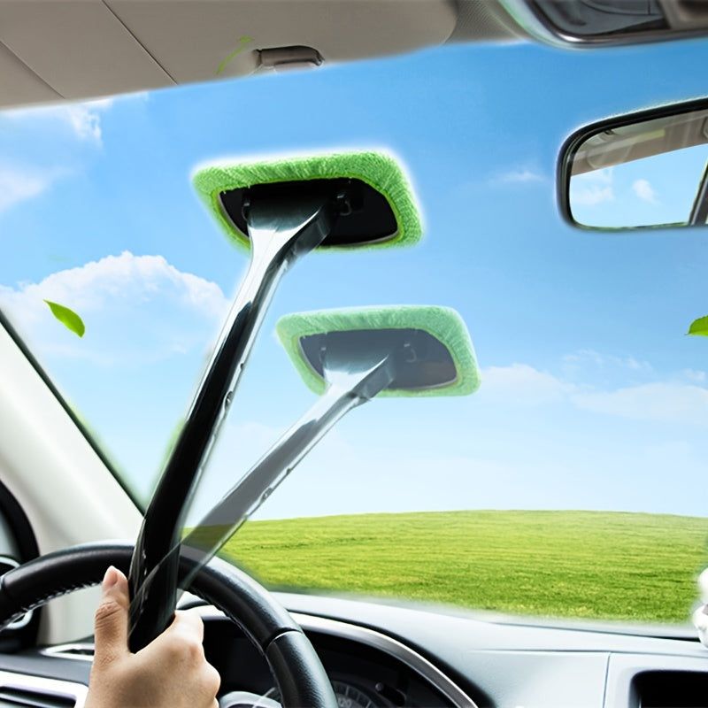Long Handle Car Window Cleaning Brush  Rain Scraper Kit